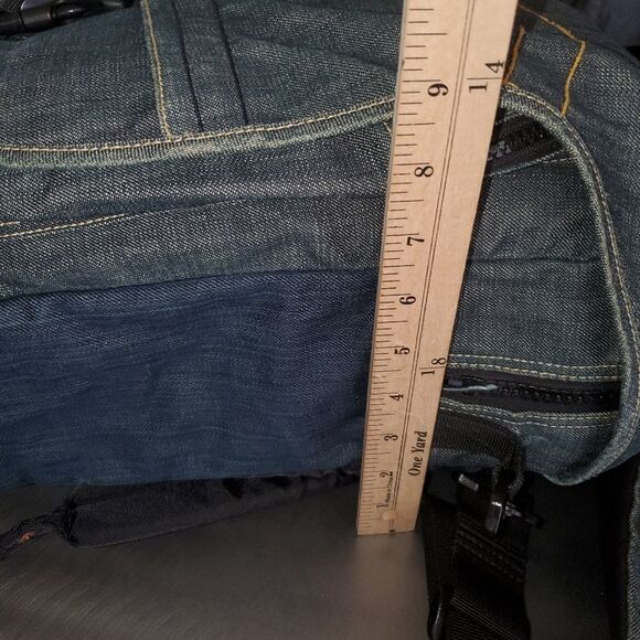 G-Star Raw Originals Blue Denim Notebook Vintage Y2K Bag Backpack - Picture 15 of 15